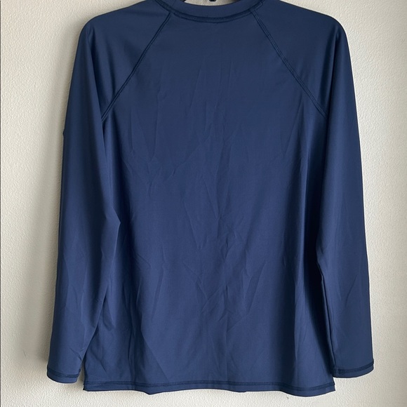Nike Hydroguard Swim Navy Long Sleeve Performance Top Size Large - Picture 4 of 4